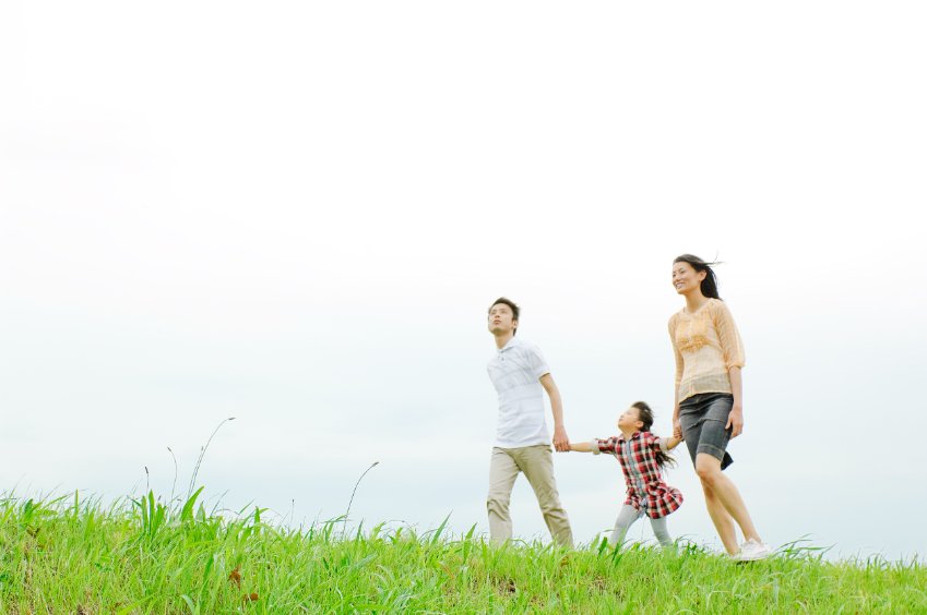 Small Japanese family