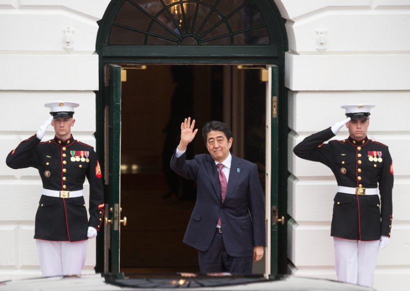 Mr. Abe in the US