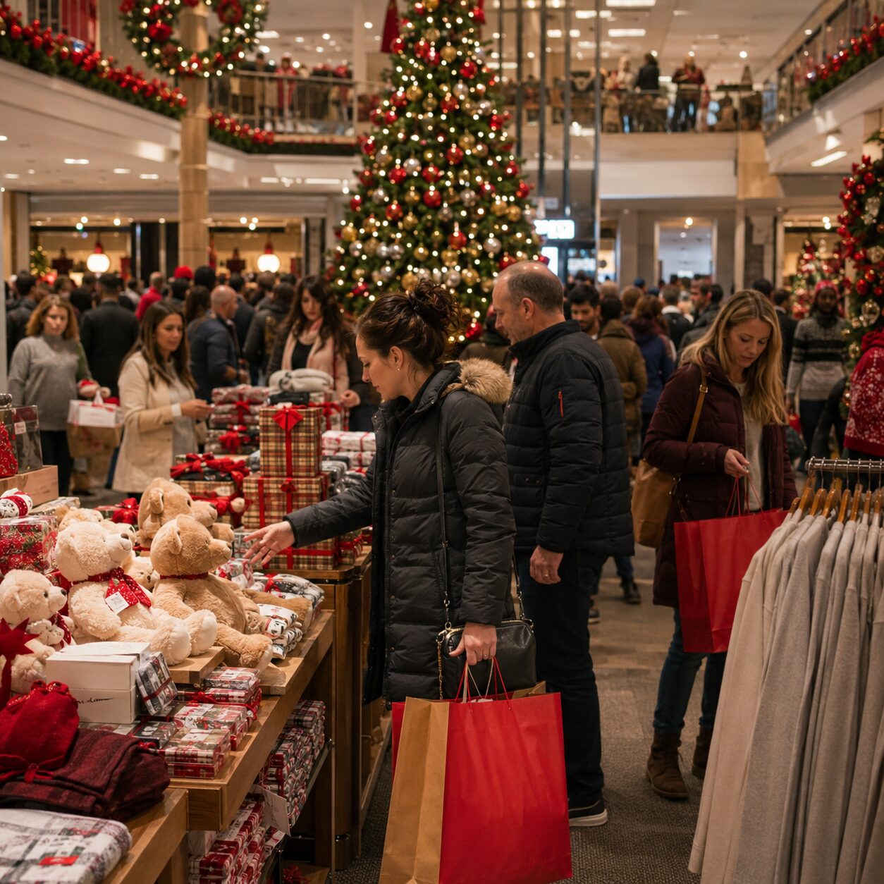 クリスマス前の買い物・アメリカ
