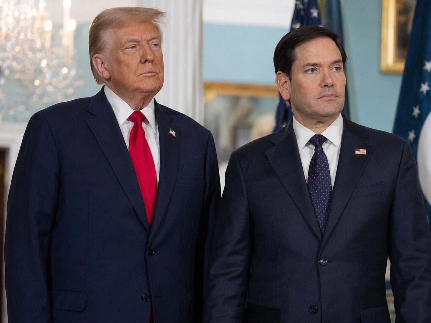 ルビオ国務長官とドナルドトランプ
