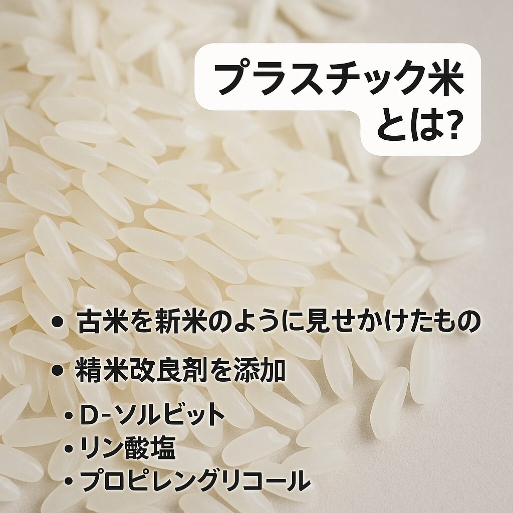 プラスチック米とは