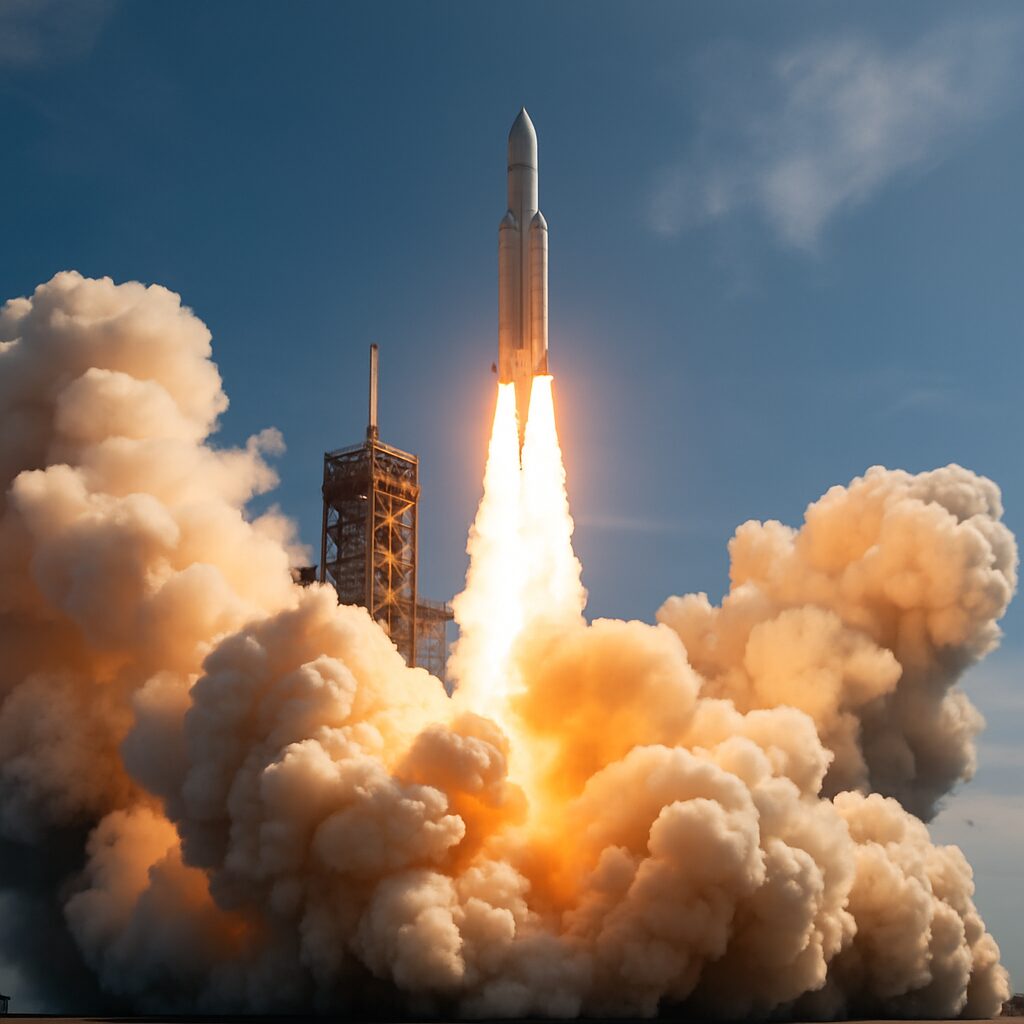 ロケット打ち上げ時の煙はなぜでるのか