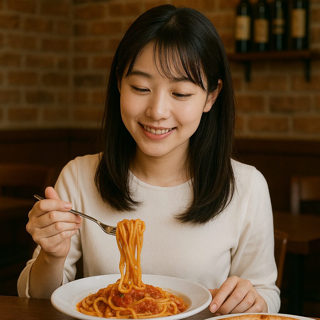 イタリア料理を食べるのもグローバル化のひとつ