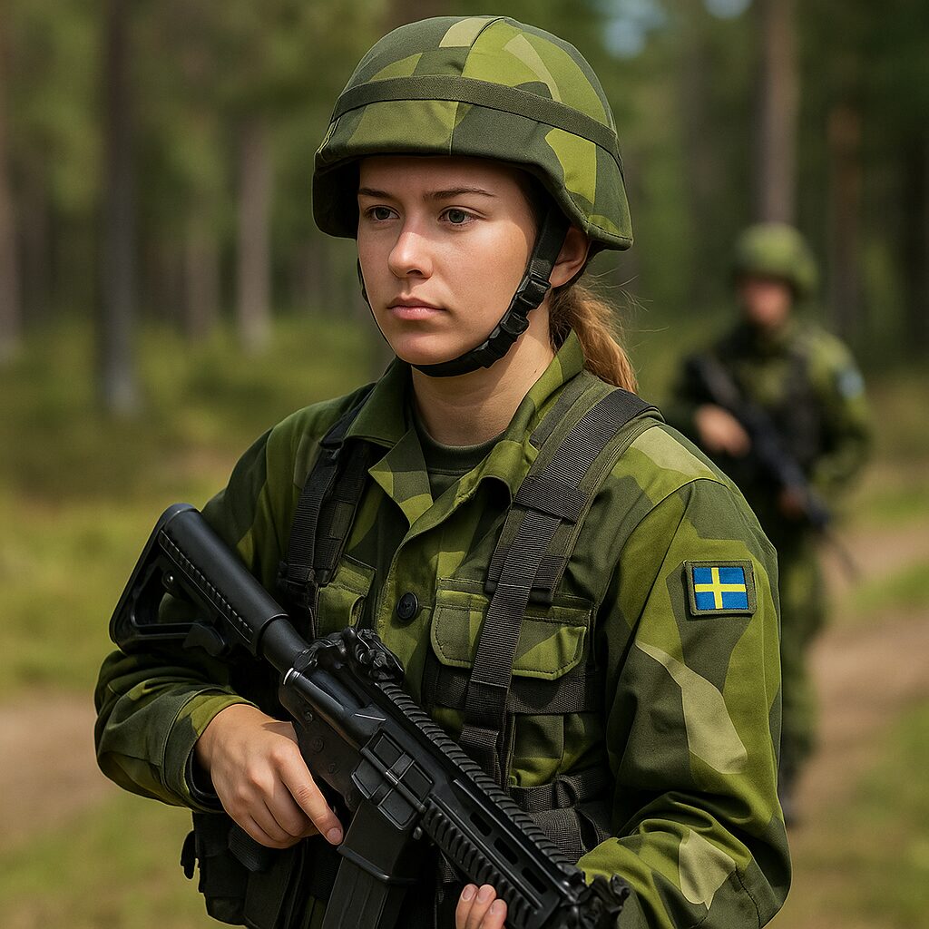 スウェーデン軍の女性兵士