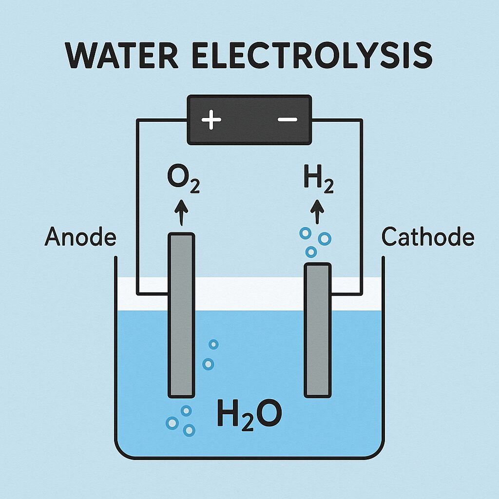 電気分解の身近な例：水
