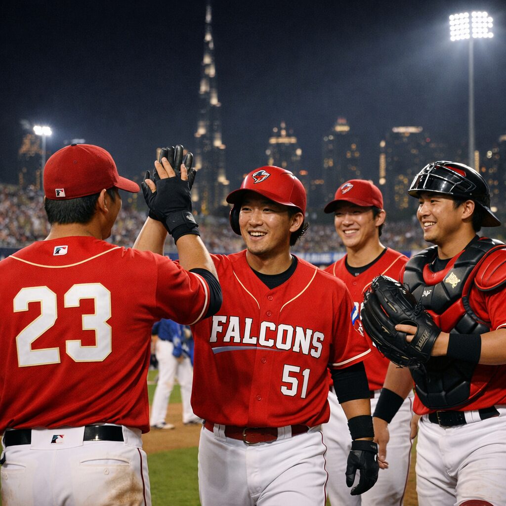 ドバイ野球リーグの日本人選手