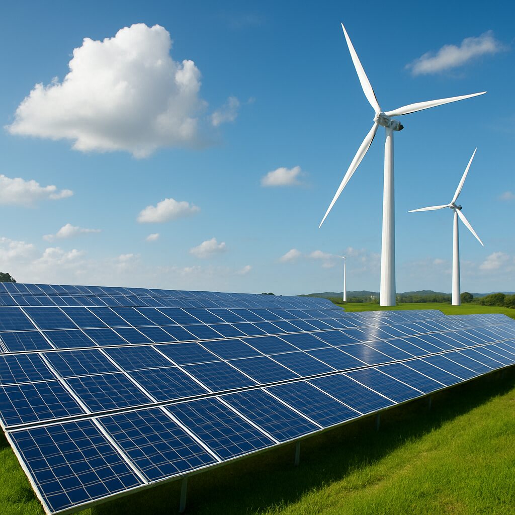 メガソーラーと風力発電