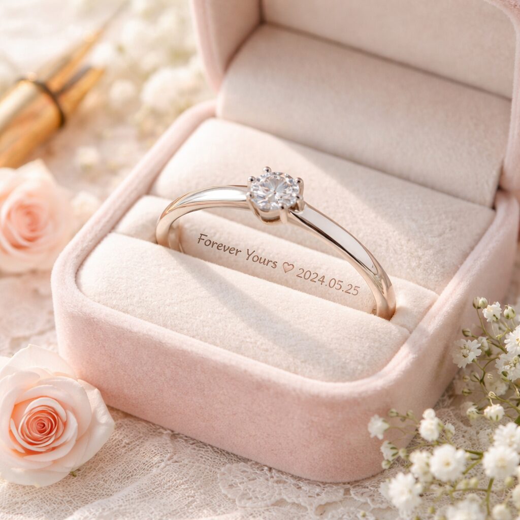 婚約指輪刻印例