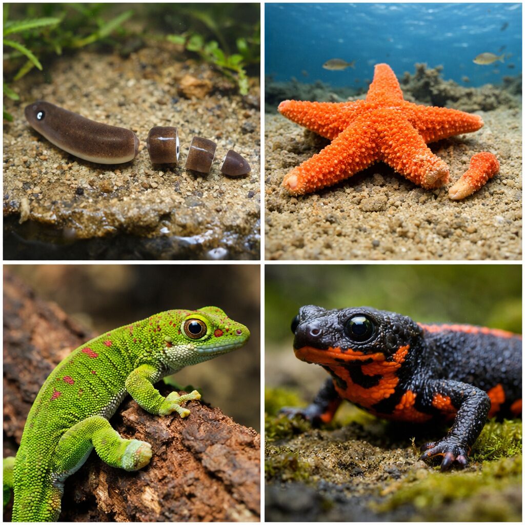 切っても再生する生き物