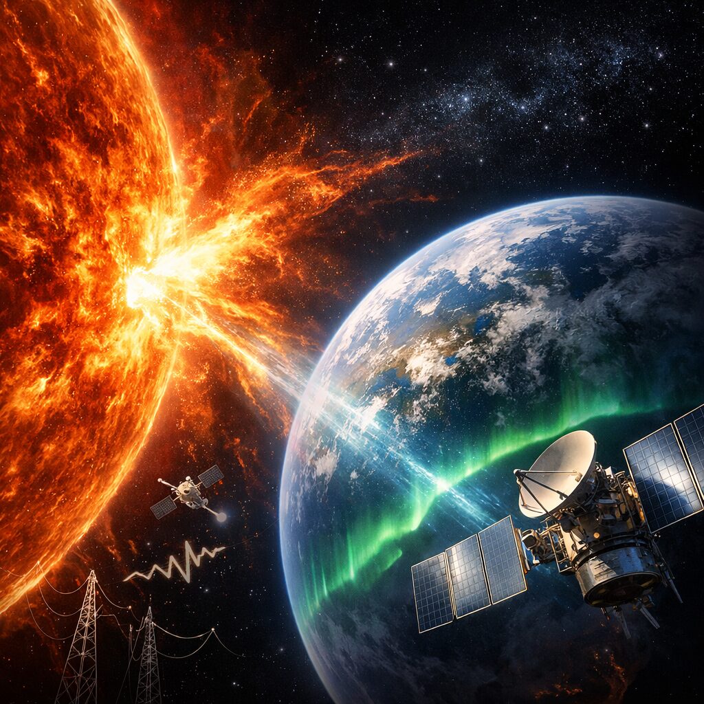 太陽フレアの影響