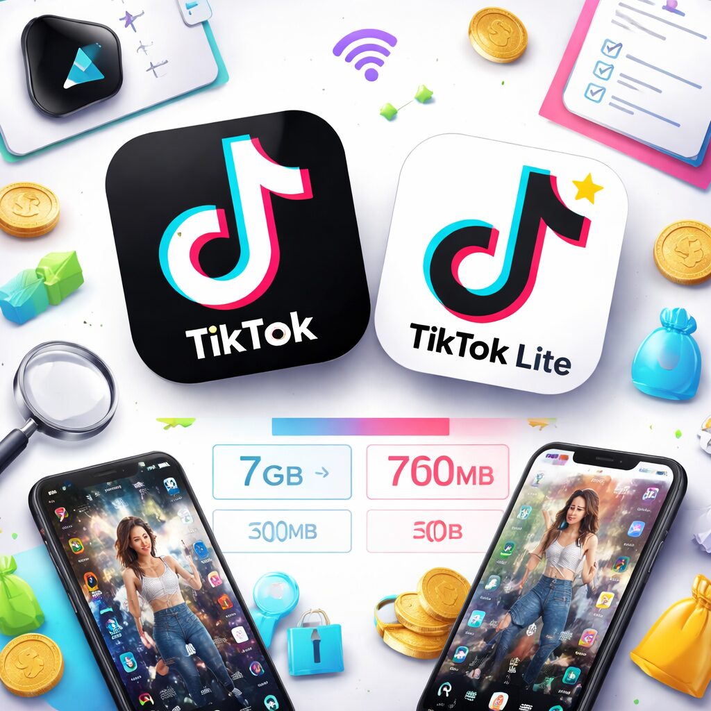 TikTokとTikTokライトの違い