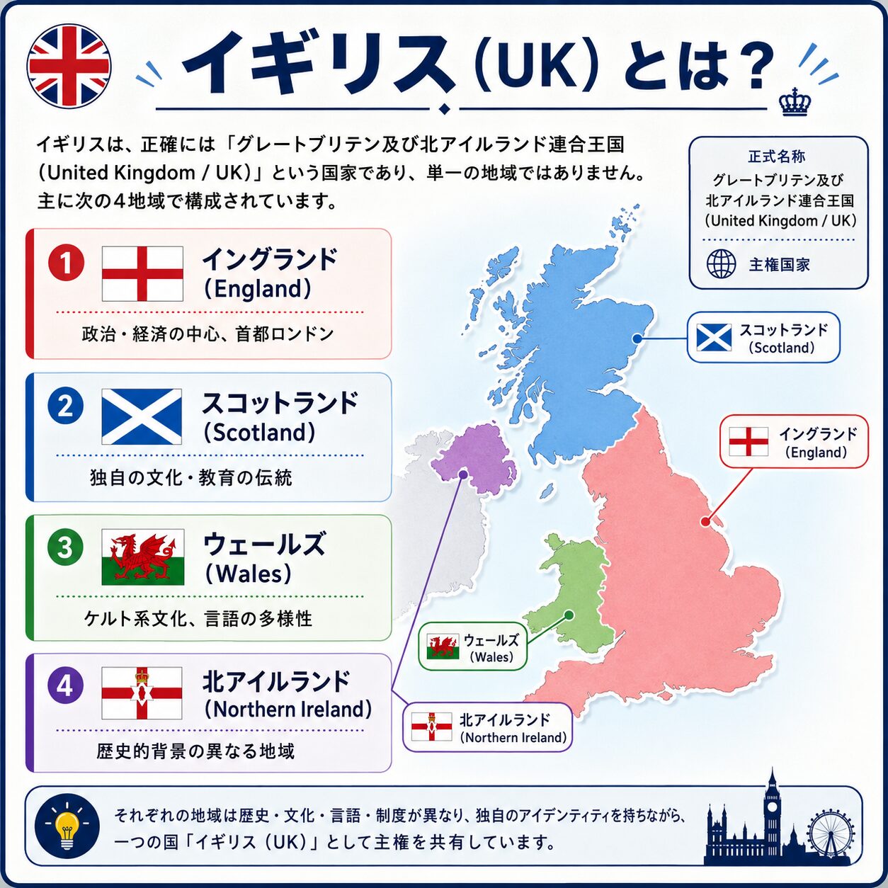 イギリスと日本のつながりを表すイメージ