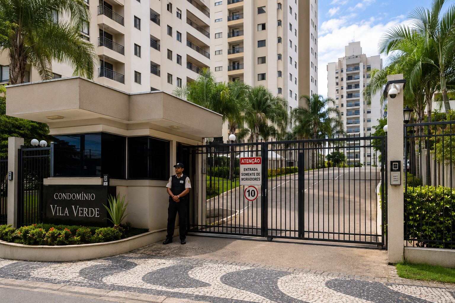 ブラジルのコンドミニオと安全意識のイメージ