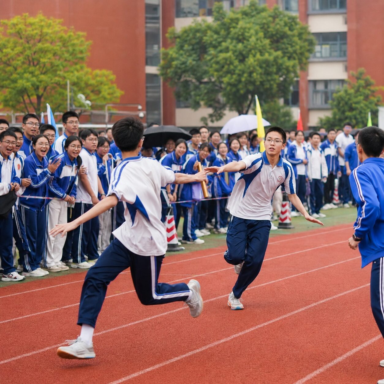 中国の学校の運動会のイメージ