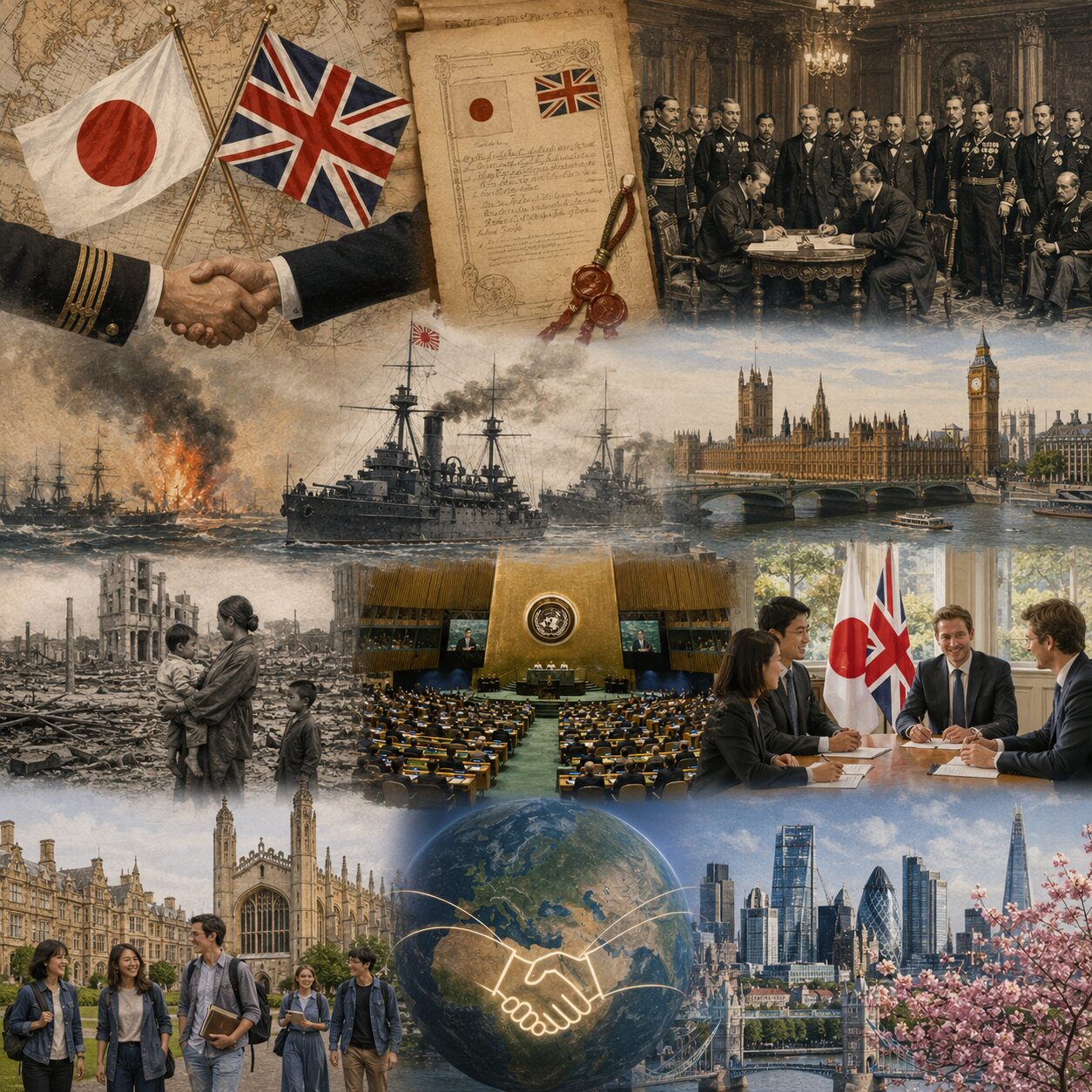 日英同盟をイメージした画像