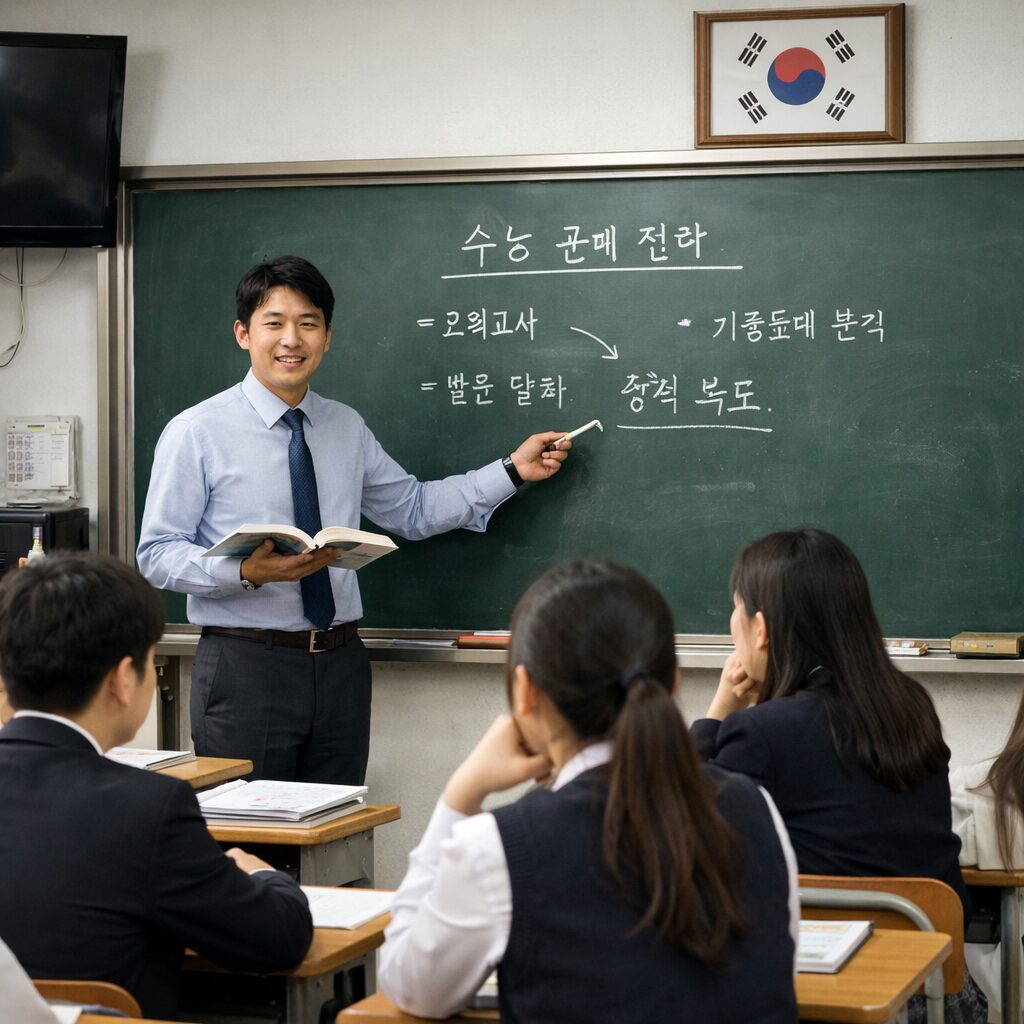 韓国の学校の授業風景