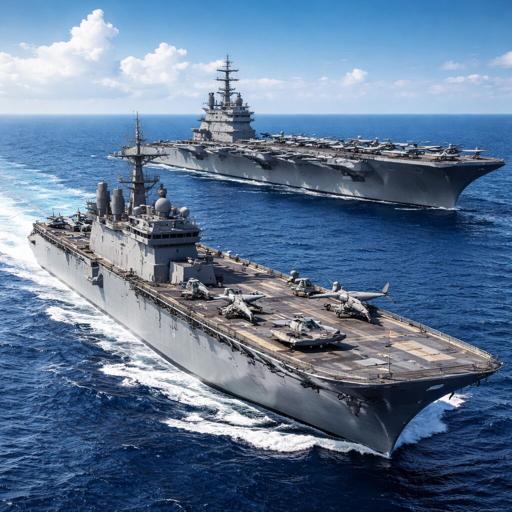 強襲揚陸艦と空母