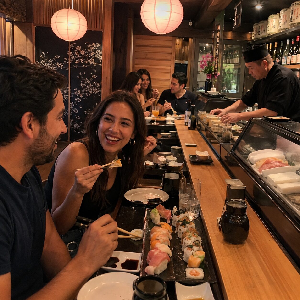 メキシコの寿司バーをイメージした写真