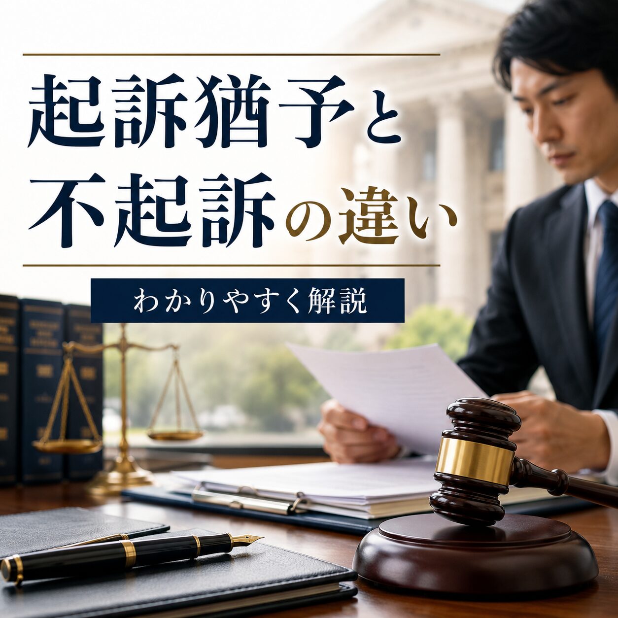 起訴猶予と不起訴の違い